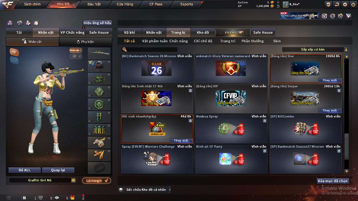 shop acc cf uy tin gia re